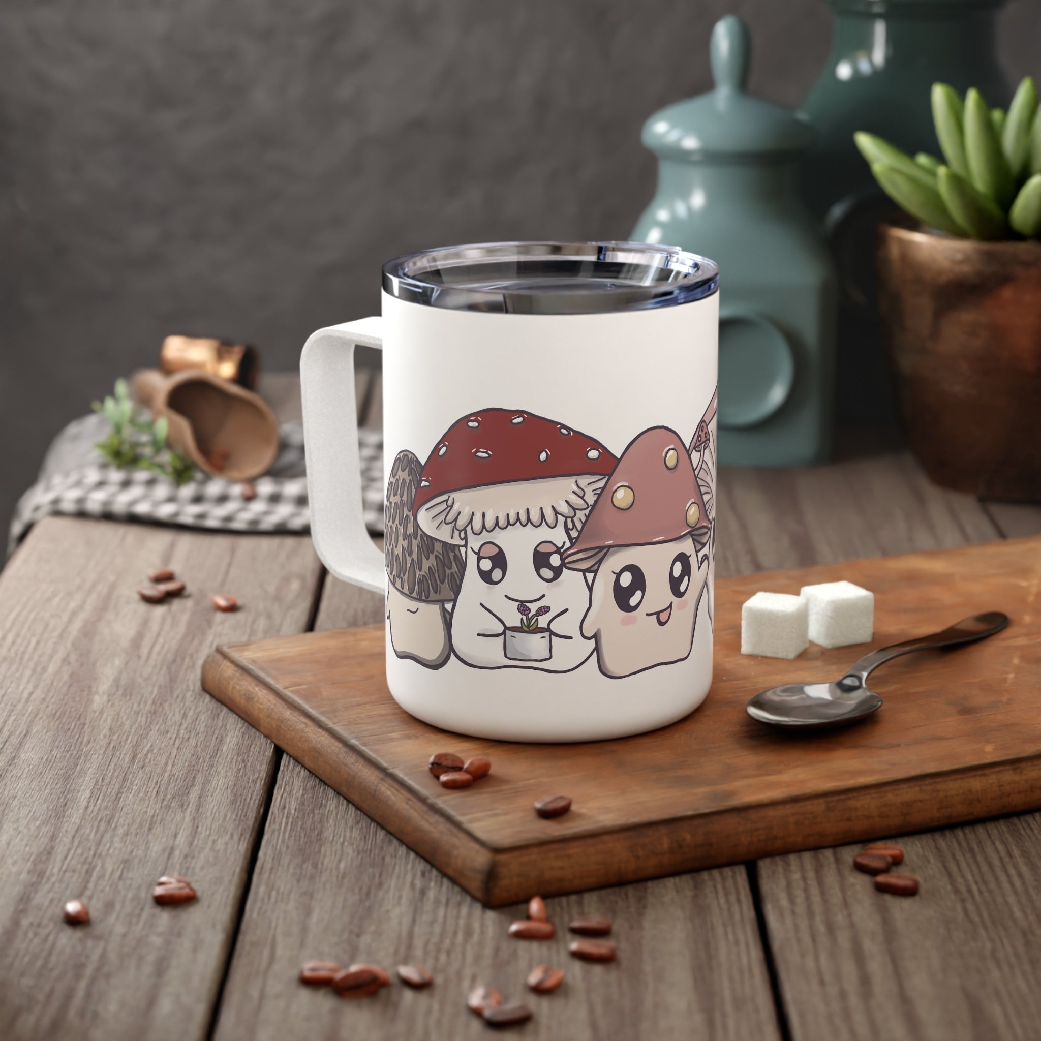 Hanging with my Shroomies 10oz Insulated Coffee Mug