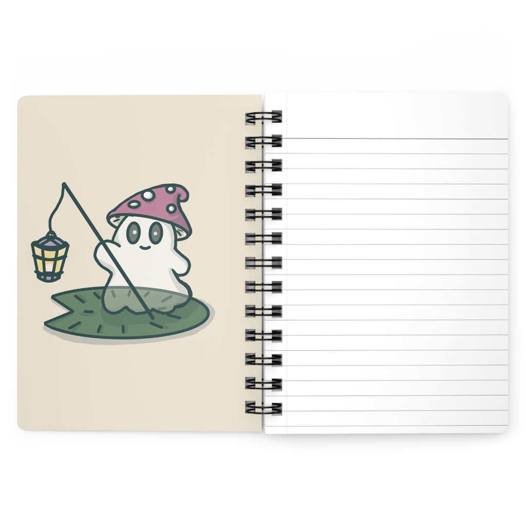 Floral Vine Spiral Journal — Botanical Pattern Notebook for Notes & Planning