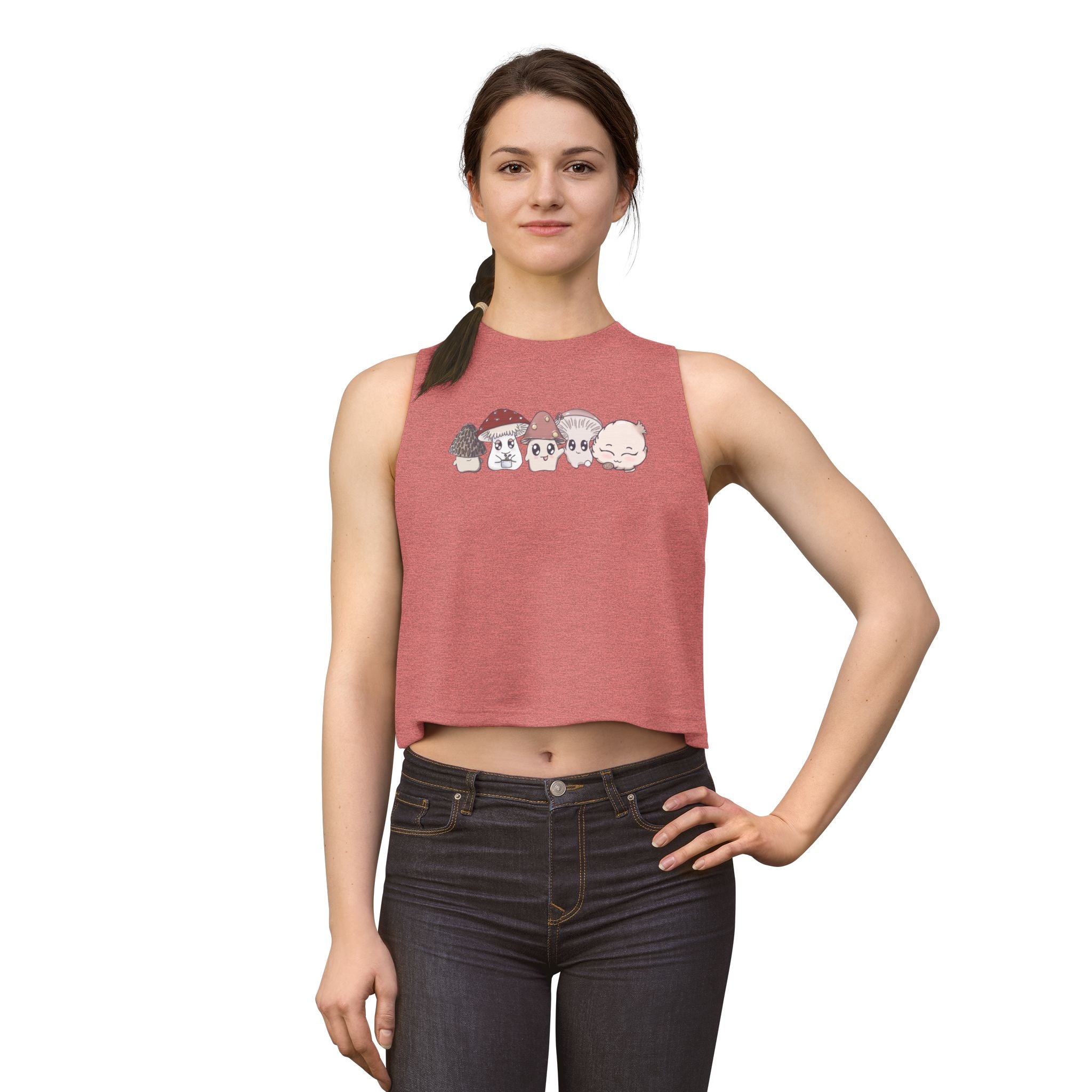Hanging with My Shroomies Graphic Crop Tank